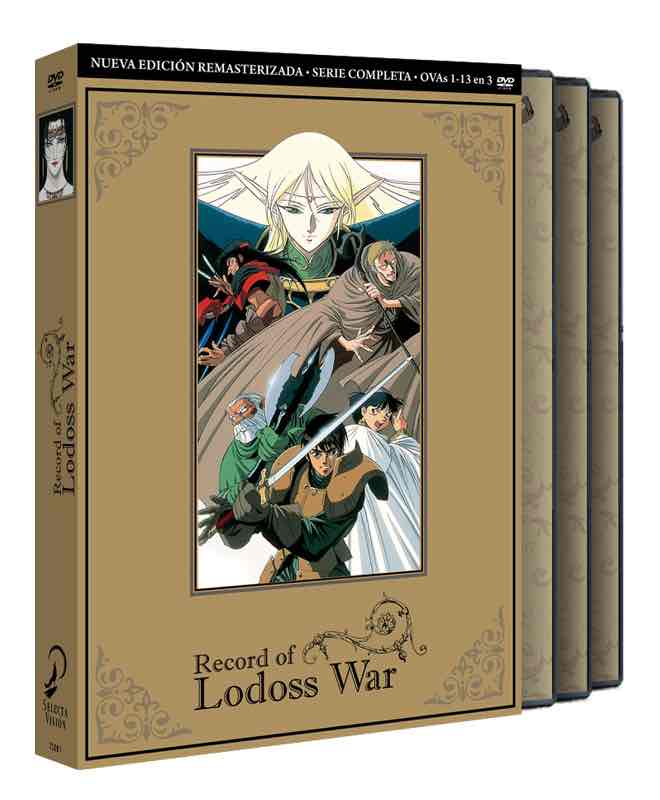 DVD RECORD OF LODOSS WAR SERIE COMPLETA