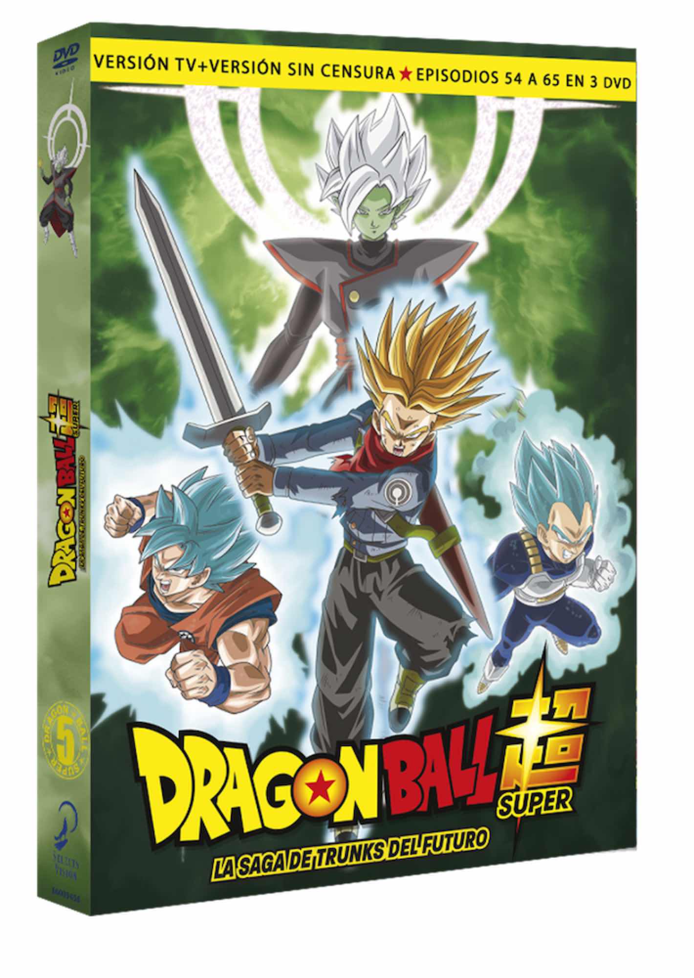 Dragon Ball Super Box 5 the Saga Of Trunks Future 3 DVD New (Sleeveless  Open) R2