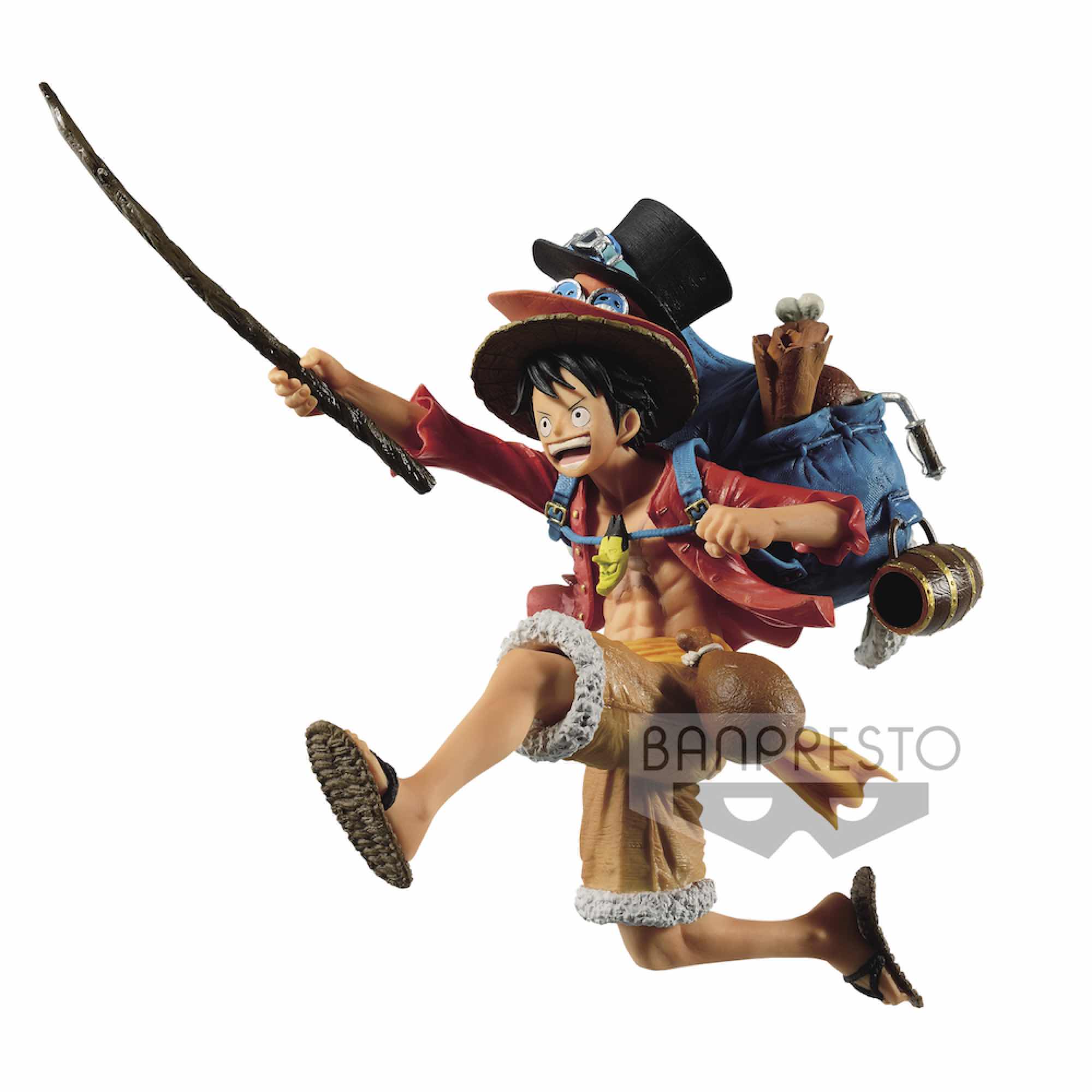 MONKEY D. LUFFY VER. A FIGURA 11 CM ONE PIECE THE THREE BROTHERS