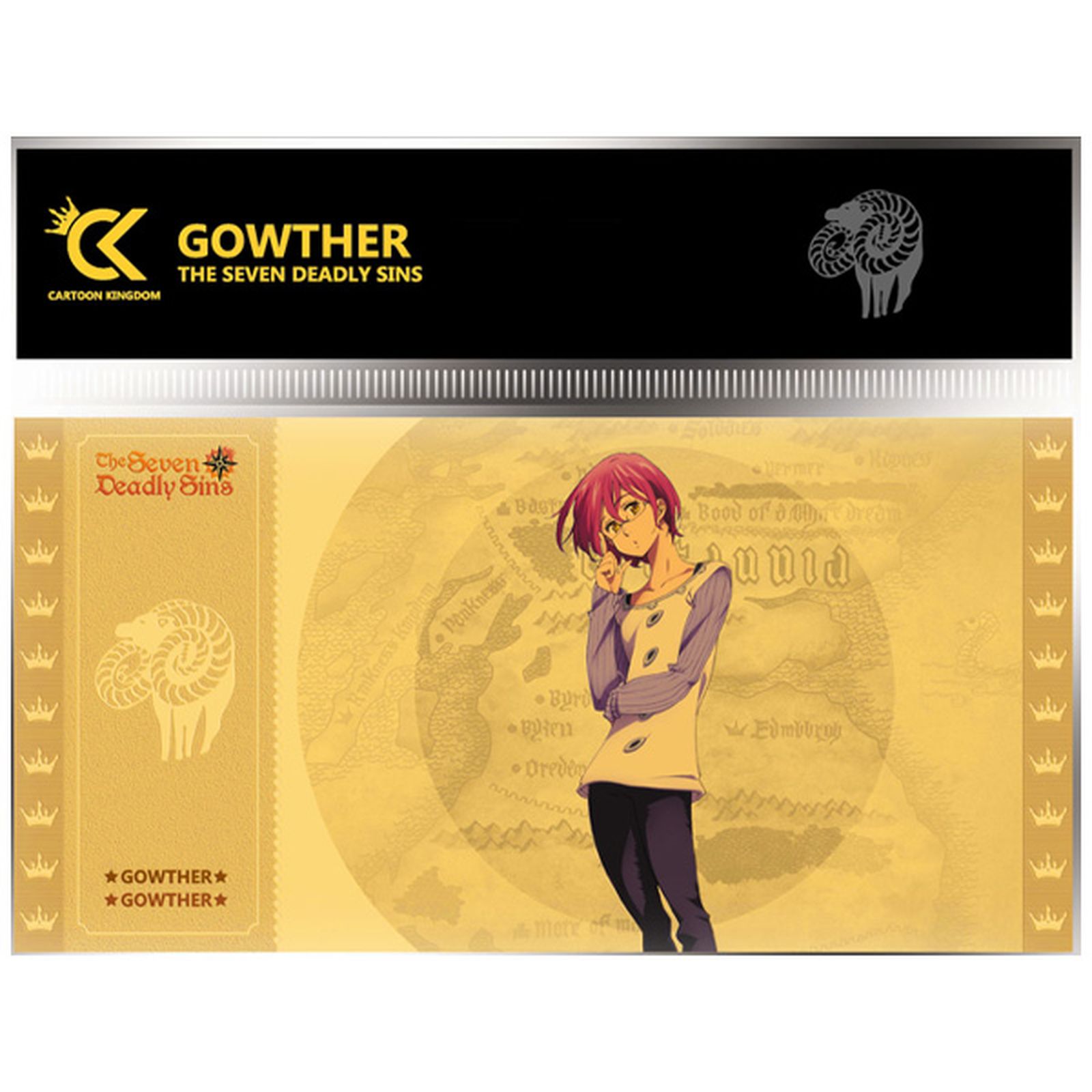 GOLDEN TICKET GOWTHER 10 SOBRES THE SEVEN DEADLY SINS #5 COLLECTION 1
