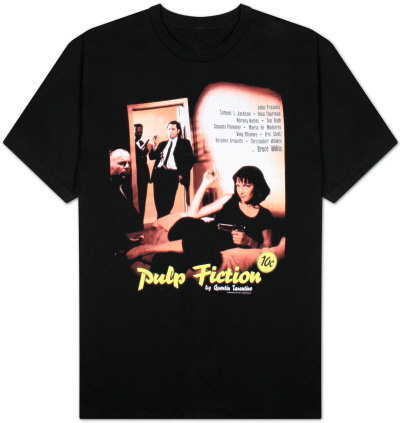 PULP FICTION COUCH POSTER CAMISETA CHICO T-M PULP FICTION