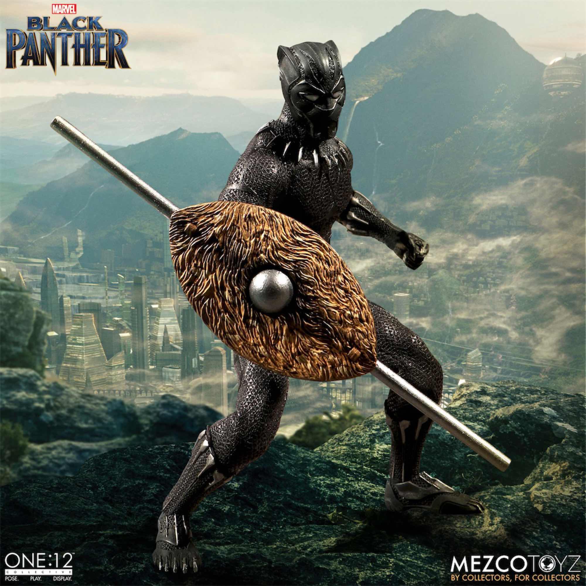BLACK PANTHER FIGURA 17 CM MARVEL THE ONE:12 COLLECTIVE
