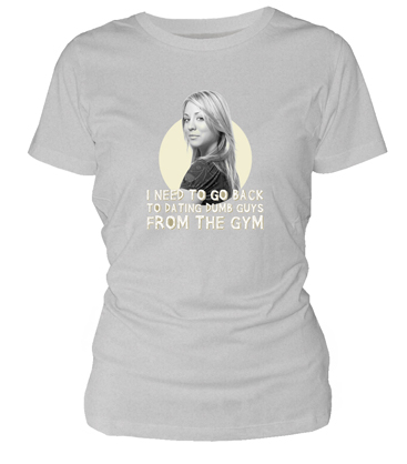 O.FLASH - PENNY FROM THE GYM CAMISETA GRIS CHICA T-M THE BIG BANG THEORY
