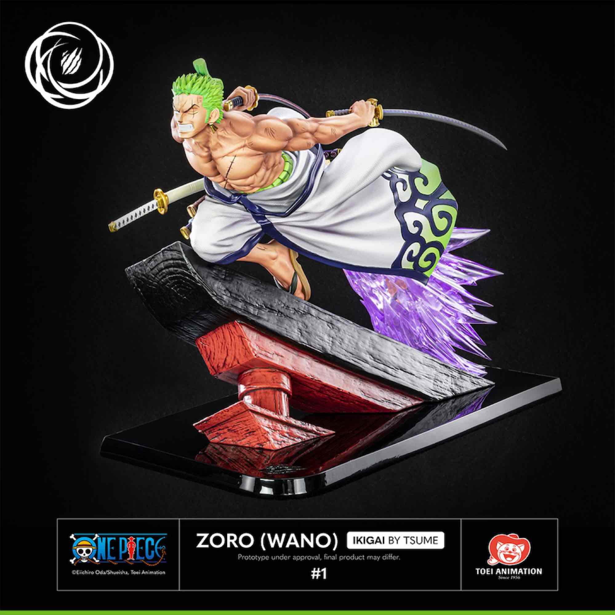 Plastoy Figure Hucha Roronoa Zoro One Piece 18 cm Verde