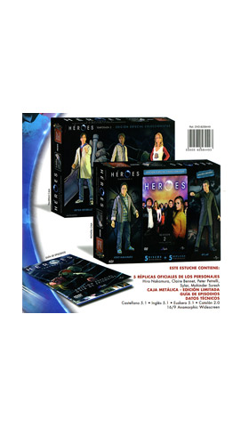 HEROES TEMP. 02 - COLLECTORS EDITION PACK 5 FIGURAS (5 DVD)
