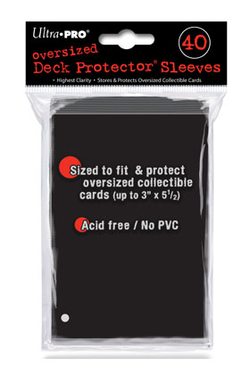 DECK PROTECTOR OVERSIZED (40) - COLOR NEGRO