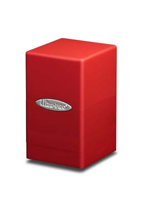 SATIN TOWER DECK BOX -RED (ROJO)