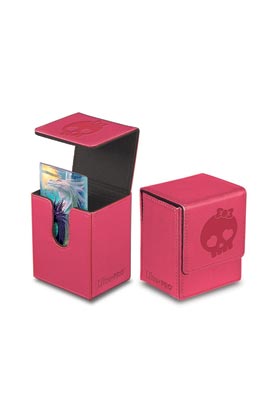FLIP TOP DECK BOX - PINK (ROSA) TACTO PIEL