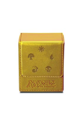 MAGIC MANA FLIP TOP DECK BOX - GOLD MANA